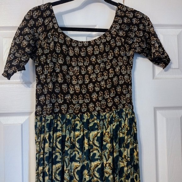 Natural Life Brown and Blue Floral Dress - Picture 2 of 5